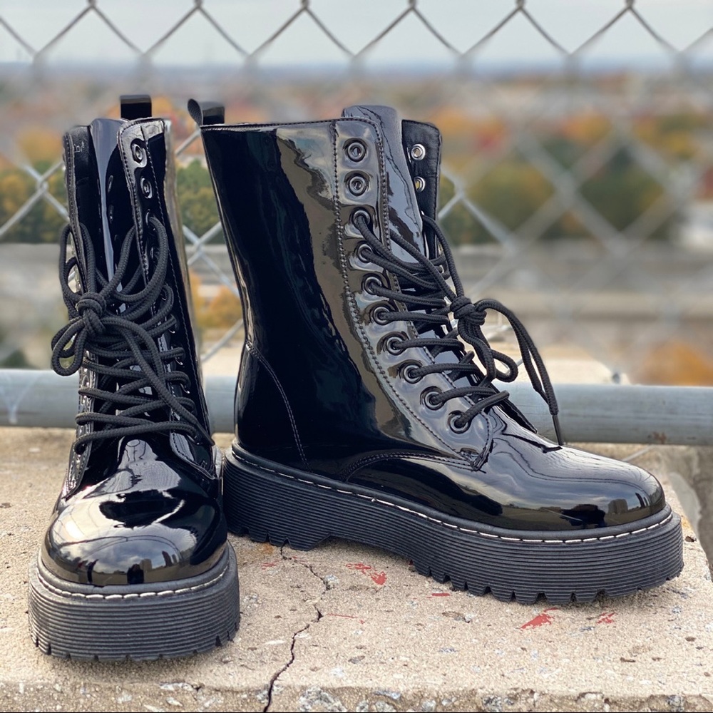 Black Combat Boot